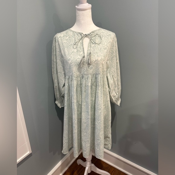 SONMER boho green/blue dress - Picture 7 of 12